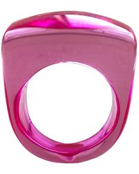 Smilla Brav - Recycled Plastic Ring Pretty In Pink - Lyst