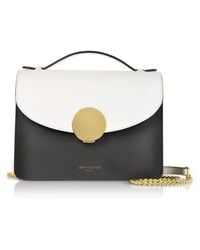 Le Parmentier - New Ondina Color Block Flap Top Leather Satchel Bag - Lyst