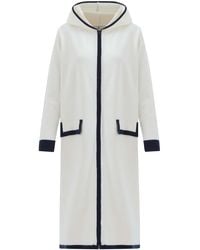 Peraluna - Nara Long Cardigan %100 Organic Cotton Hooded - Lyst