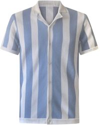 Vustra - Ocean Breeze Stripe Flatknit Camp Shirt - Lyst