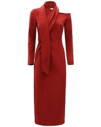 Julia Allert - Elegant Evening Open Shoulder Midi Dress - Lyst