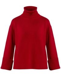 Helen Mcalinden - Carol Chunky Ruby Cashmere Roll-Neck Sweater - Lyst