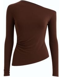 Monlicia - Aura One-Shoulder Draped Top – - Lyst