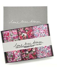 Lime Tree Design - Three Hankies Made With Liberty Fabric - Lyst