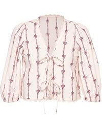 Rose & Nancy - Beatrix Cord Embroidered Shirt - Lyst