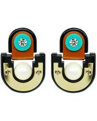 Gissa Bicalho - Handmade Acrylic Earring Short Tikal - Lyst