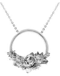 Lee Renee - Rose Halo Necklace - Lyst