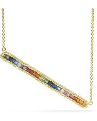 German Kabirski - Lithos-Plated Sterling Necklace With Natural Raw Mixed Color Sapphires - Lyst
