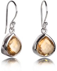 The Jewellery Store London - Pear-Shaped Citrine Earrings - Lyst