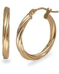 Zohreh - Medium Twisted Hoop Earring Pair 9K - Lyst
