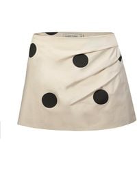 NUAJE NUAJE - Neutrals Eclipse Pleated Mini Skirt - Lyst