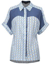 Smart and Joy - Color Block Short Sleeves Shirt With Geometric Print - Lyst