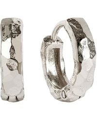 Charlotte's Web Jewellery - Lakshmi Hammered Huggie Hoop Earrings - Lyst