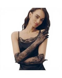 HIGH HEEL JUNGLE by KATHRYN EISMAN - Chantilly Lace Gloves - Lyst
