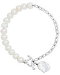Dower & Hall - Keshi Luna Pearl Chain Bracelet - Lyst