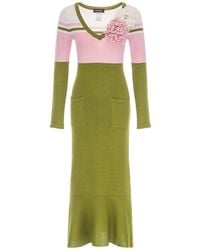 Andreeva - Chrysanthemum Knit Dress With Swarovski Details - Lyst