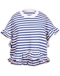 Ioana Ciolacu - Striped Peony Blouse - Lyst