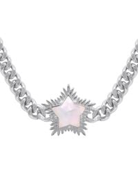 Luna Charles - Odette Moonstone Spiky Star Choker Necklace - Lyst