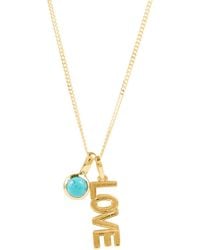 Charlotte's Web Jewellery - Love Rocks Vermeil Necklace With Birthstone Charm - Lyst