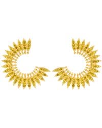 Lavani Jewels - Green Goldplated Marrakech Earrings - Lyst