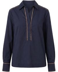 Adrift Clothing - Ella Collared Top - Lyst