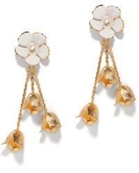 The Pink Reef - Hand Painted Bells Earring - Lyst