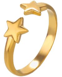 Elk & Bloom - Double Star Dainty 14K Ring - Lyst