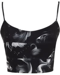 Julia Allert - Fashion Printed Crop Cami Top - Lyst