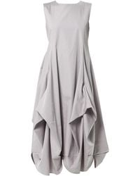 Metamorph - Sleeveless Dress With Drappings - Lyst