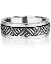 Charlotte's Web Jewellery - Mayan Warrior Silver Spinning Ring - Lyst
