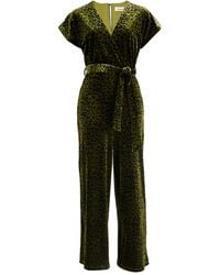 Louche - Tiffany Velvet Roar Jumpsuit - Lyst