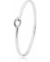 Auree - Ledbury Silver Hook Bangle - Lyst