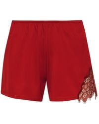 Avenue 8 - Lace Detailed Mini Shorts - Lyst