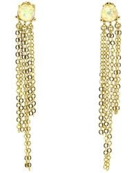 VicStoneNYC Fine Jewelry - Beautiful Opal Chain Dangle Earrings - Lyst