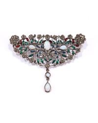 Mineralgems•Studio - Floral Interlaced Brooch With Opal - Lyst