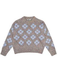 Gigi Knitwear - Neutrals Flower Power Sweater - Lyst