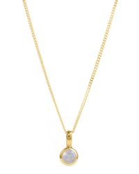 Charlotte's Web Jewellery - June Birthstone Charm Vermeil Necklace - Lyst