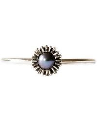 Lee Renee - Dahlia Bud Peacock Pearl Ring - Lyst