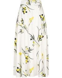 Marianna Déri - Canola Blossom Print Maxi Skirt - Lyst