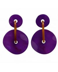 Michael Nash Jewelry - Greta Double Disc Resin Drop Earrings - Lyst