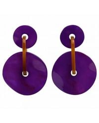Michael Nash Jewelry - Greta Double Disc Resin Drop Earrings - Lyst