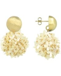 LOTT.gioielli - Neutrals Champagne Earrings Daisy Flower Globe M - Lyst