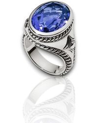 Daneila Léon - Sterling Sapphire Signet Ring - Lyst