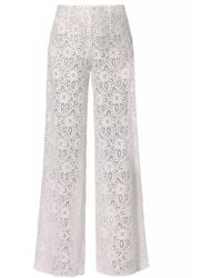 AGGI by HALEWSKI - Jenny Off Lace Wide Pants - Lyst