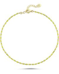 Ecce | Artisan Diamonds - 14K Solid Enamelled Candy Crush Anklet - Lyst