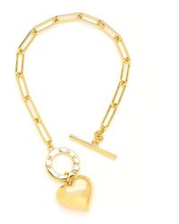Seven Saints - I Am Loved, Heart Charm Chain Bracelet, Over Sterling - Lyst
