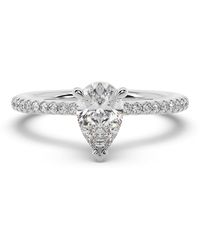 Artisan - 14K Cocktail Ring With Pear Cut Lab-Grown Diamond - Lyst