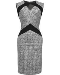 Smart and Joy - Tailored Printed Suede Dress - Lyst
