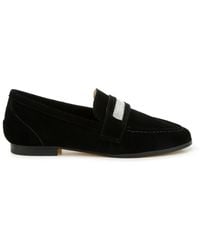 Rag & Co - New Ode Rhinestone Penny Strap Loafers - Lyst