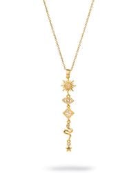 Ebru Jewelry - Cosmic Protection Y-Drop Necklace - Lyst